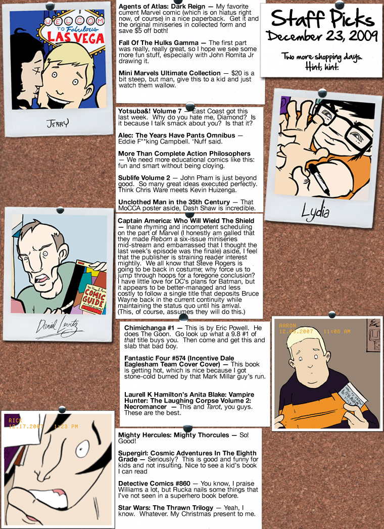 Staff Picks for the Week of December 23, 2009